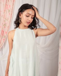 Description :This A-shaped comfy kurta with floral thread embroidery and harem pants is the best combination to make a style statement.Colour : GreenFabric :Kurta - ChanderiFabric :Pants - Raw SilkFit : Loose FitThe model is wearing S size Festive Sleeveless Casual Sets, Festive Casual Sleeveless Sets, Casual Sleeveless Festive Sets, Anarkali Straight Kurta Tops For Summer, Floral Thread Embroidery, Sequins Blouse, Black Lehenga, Drape Saree, Thread Embroidery