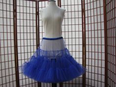 Petticoat Royal Blue Tulle Custom Order | Etsy Blue Tulle Petticoat For Party, Stretch Tulle Petticoat With Attached Cancan, Fitted Petticoat With Attached Cancan For Dance, Blue Fitted Tulle Petticoat, Fitted Blue Tulle Petticoat, Fitted Tulle Petticoat For Spring, Fitted Tulle Petticoat For Costume Party, Fitted Tulle Petticoat For Costume, Blue Fitted Petticoat For Party