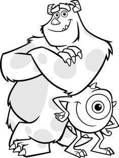 the big hero and his baby monster coloring pages for kids to print out on their own