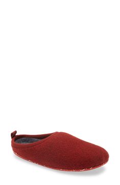 A comfy slipper styled with an easy pull-on strap is set on a durable sole for indoor and outdoor use. Style Name:Camper 'Wabi' Slipper (Women). Style Number: 1093524. Available in stores. Outdoor Slip-on Slippers With Textured Sole, Cozy Outdoor Slip-on Slippers, Red Slip-on Slippers With Leather Sole, Cushioned Wool Slip-on Slippers, Comfortable Wool Slip-on Slippers, Comfy Slippers, Slide Slipper, Womens Slippers, Slippers