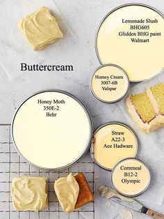 buttercream, honey cream and frosting for cake