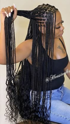 Big Box Braids Hairstyles, Braids Hairstyles Pictures, Braided Cornrow Hairstyles, Braids With Curls, Girls Hairstyles Braids, Hair Braiding