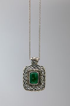 An intricate, woven pattern cast in .925 silver frames hand-set marcasite stones and a stunning agate. Hand polished to perfection. Chain 20" length Pendant .81" Width x 1.2" Length Spiga Chain .925 Silver, Marcasite, Agate Made in Ireland Ships from the USA Why we love this product? Holding this jewelry, you can quickly understand the inspiration behind this artists designs. Taking inspiration from his Celtic heritage, his jewelry is light, sophisticated, and modern, and the materials are exqui Elegant Oxidized Rectangular Pendant Jewelry, Elegant Rectangular Pendant Jewelry With Oxidized Finish, Elegant Rectangular Pendant With Oxidized Finish, Silver Marcasite Jewelry With Gemstone, Celtic Heritage, Irish Design, Irish Celtic, Silver Frames, Woven Pattern