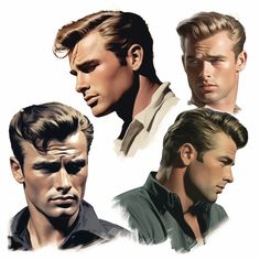 Iconic 1950s Hairstyles for Men: Then and Now – VAGA magazine Vintage Men Haircut, 40s Hairstyles Men, 50s Men, 1940 Hairstyles For Long Hair, Bed Head Hair, 50s Male Fashion, 1950s Mens Hair, 1940s Male Hairstyles, 1950 Mens Hair