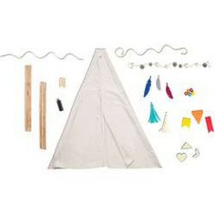 diy teepee kit Felt Feathers, Diy Tipi, Diy Teepee, Foam Stamps, Felt Banner, Auction Ideas, Pom Pom Garland, We R Memory Keepers, Memory Keepers