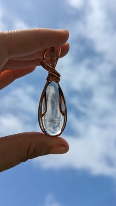 Check out this beautiful Citrine Pendant! It will come with a cord, or just pendant which you can chose as you add to your cart.  The Cabochon is wrapped by me with bare copper wire that is not pre-patinaed. So it will naturally darken with age. see some of my other jewelry to see what it looks like darker. I will include a polishing cloth that you can use to keep it shiny. over long term, it can be treated occasionally to keep it light colored if you want. that's why I have some options of non Silver Teardrop Jewelry With Copper Wire, Silver Teardrop Jewelry In Copper Wire, Bohemian Clear Jewelry As A Gift, Copper Wire Teardrop Pendant Jewelry Gift, Teardrop Copper Wire Jewelry For Gifts, Copper Wire Teardrop Pendant Jewelry For Gift, Handmade Copper Wire Teardrop Pendant Jewelry, Adjustable Copper Wire Round Pendant Jewelry, Copper Necklace With Adjustable Cord As Gift