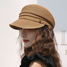 Airi Straw Newsboy Hats - 5 Colors Newsboy Cap Women, Floppy Straw Hat, Casual Sunglasses, Beige Hat, Wide Brim Sun Hat, Sun Protection Hat, Travel Shopping, Sun Hats For Women, News Boy Hat