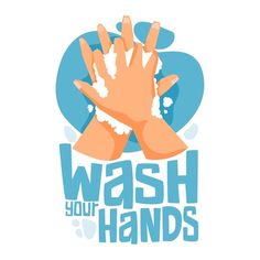 the logo for wash your hands