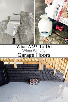 how to paint garage floors so they won't trip, peel or pull up