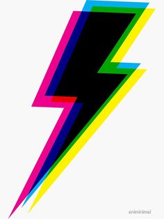 an image of a colorful lightning bolt