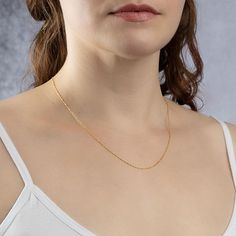 14K Gold 16" Singapore Chain Add one of these Singapore chains to your outfit for a bright, sparkly look.  Design Information       Approx. 0.98gr      Approx. 16"L x 1/16"W     14K     Spring ring clasp Delicate Chain Necklace For Anniversary, Classic 14k Gold Chain Necklace For Wedding, Delicate 14k Gold Chain Necklace For Anniversary, 14k Gold Delicate Chain Necklace For Anniversary, Dainty Cable Chain Necklace For Anniversary, Diamond Cut Chain Necklace For Anniversary, Diamond Cut Chain Necklace For Wedding, Dainty Diamond Cut Chain Necklace For Formal Occasions, Yellow Gold Cable Chain Necklace For Wedding