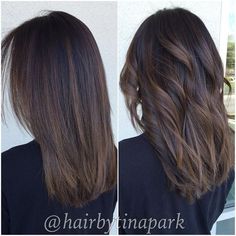 Straight Balayage, Medium Ombre Hair, Dimensional Balayage, Straight Hair Highlights, Balayage Straight, Balayage Straight Hair, Fun Hairstyles, Brunette Balayage, Brown Hair Balayage