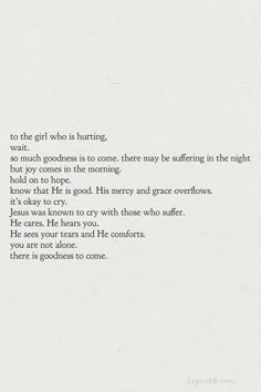 God brings goodness in every circumstance. May our eyes be opened to see! All In Good Time Quotes, Verses About Suffering, Find Someone Who Calms Your Soul, Bible Verse That Hit Hard, God Be With Me, Quotes That Hit Different, Jehovah Rapha, Notes Of Encouragement, Letter Notes