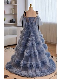 10% off now! Shop unique blue ruffled long prom dress with straps blings online. Sheprom offers formal, party, casual & more style dresses to fit your special occasions. Unique Prom Dress, Ruffle Beading, Sequin Prom Dress, Unique Prom Dresses, Long Prom Dress, Prom Dress, Ruffles, Spaghetti Strap, Spaghetti