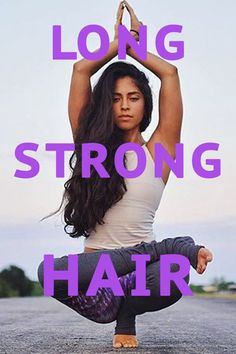 Simple way to get longer, stronger hair this fall Hair Capsules, Grow Natural Hair Faster, Fitness Shirts, Stronger Hair, Skin Tags, How To Grow Natural Hair, Hair Remedies For Growth, Shin Splints, Yoga Pose