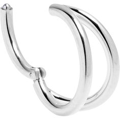 Product Details16 Gauge 5/16 Double Row Illusion Hinged Segment Ring Rock out your piercings in twice the style with this 16 gauge septum ring. It is made with an 8mm durable 316L surgical grade stainless steel hinged circular ring. It features a double row of outward facing curves for a look that is both classic and modern. It also features a non-removable, hinged segment that makes insertion and removal a breeze and you can rock it in multiple piercings including tragus, helix, and some daith piercings. Get ready to rock when you are rocking this thoughtfully detailed cartilage piercing jewelry.Specifications16 Gauge (1.2mm), 5/16" (8mm), 316L Surgical Grade Stainless Steel Hinged Circular Ring Gauge Septum, Daith Piercings, Multiple Piercings, Stainless Steel Hinges, Daith Piercing, Ear Piercing, Cartilage Piercing, Cartilage Earrings, Tragus