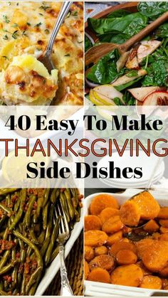 thanksgiving side dishes that are easy to make