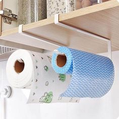 Kitchen Smart Paper Towel Holder - MaviGadget Hanging Shelf Organizer, Paper Towel Holder Kitchen, Organiser Cucina, Kitchen Towel Rack, Kitchen Roll Holder, Kitchen Paper Towel, Towel Hanger, Kitchen Roll, Hanging Racks