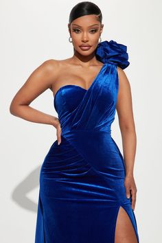 Gown Royal Blue, Long Velvet Dress, Long Party Dress, Velvet Gown, Velvet Maxi Dress, Velvet Maxi, Dress Velvet, Dress One Shoulder, Maxi Gown