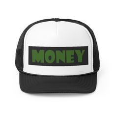 SHHBANG MONEY D1 Flat Brim Ball cap hip hop and trendy cool school headgear be cool and full of life make a statement others notice a perfect addition to any wardrobe  unisex adult with snapback ● This product is made on demand. No minimums. ● There are multiple shipping methods available, and the fees may vary depending on the shipping method and other locations. *brand art and design by Tim Long Design A 100% polyester front and 100% nylon mesh weave back make these hats super durable through Cool School, Long Road, Too Cool For School, Old Farm, Be Cool, Ball Cap, Trucker Cap, Snap Closure, Caps Hats