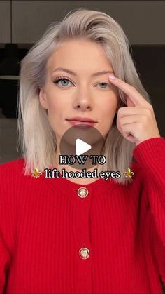 How To Do Your Eye Makeup, Eyebrow Shapes For Hooded Eyes, Soft Eye Makeup For Hooded Eyes, Eye Makeup Looks Hooded Eyes, Hooded Eye Tricks, Soft Hooded Eye Makeup, Eyeliner Trick For Hooded Eyes, Makeup For Lidded Eyes, Older Hooded Eye Makeup