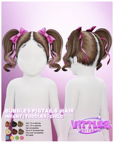 Bubbles Infant Toddler Child Hair (TS4) - Vittler Universe Sims 4 Realistic Tv Shows, 930 Medina Studios Sims 4 Floor Plan, Spiderman Sims 4 Cc, Hair For Sims 4, Cute Cc Sims 4, Infant Sims 4, Sims 4 Child Hair, Sims 4 Infant Hair, Sims 4 Cute Cc