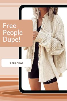 Free People Dupe Alert! This waffle shirt is fitted for women and ladies as everyday wear casual waffle knit shacket women baggy shirt, weekend going out batwing sleeve tops for women, wear to work office oversized loose button down shirts, holiday vacation trip long sleeve waffle shacket jacket for women, party night club bar knot tops flannel jacket corduroy button up shirt women, school student fall outfits corduroy jacket and so on. As an amazon associate I earn from qualifying purchases. Fall Outfits Corduroy, Oversized Button Down Outfit, Midsize Outfits Aesthetic, Midsize Fashion Fall, Shacket Women, Midsize Fall Outfits, Mid Size Outfits, Button Down Outfit, Waffle Knit Shirt