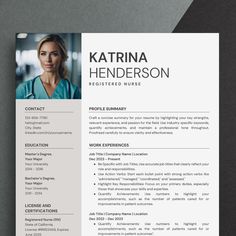 a professional resume template for nurses