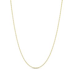 This 18-inch link chain necklace for her is crafted of amazing 14K yellow gold. The chain secures with a lobster clasp. Formal Yellow Gold Chain Necklace With Lobster Clasp, Formal Yellow Gold Cable Chain Necklace, 14k Yellow Gold Figaro Chain Necklace, Elegant 14k Gold Rope Chain Necklace For Formal Occasions, Classic Rope Chain Necklace With Lobster Clasp As Gift, Elegant Gold Figaro Rope Chain Necklace, Formal Gold Rope Chain Link Necklace, Formal Yellow Gold Rope Chain Necklace, Classic Yellow Gold Figaro Chain Necklace