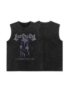 ⚡️Free Shipping 2022 Men's Acid Wash Zombie Graphic Vest Black L under $29.00 in Tops&Tees at AnotherChill.com Online. Style: Casual/Street/Hip Pop/Punk/Grunge/Rock/Vintage. Fabric Content: Cotton Blend. Fit Type: Loose fit. Neckline: Crew Neck. Sleeve Length: Sleeveless. : Inspired by acid wash design, these vests shaped to a relax silhouette, with gothic letter and pattern featuring at front, take this perfect vest for festival vibes.. ✓2022 SUMMER OUTFITS. Check reviews and buy Men's Acid Was