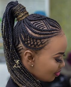 Cornrows And Braids, Fishbone Hairstyle, Straight Up Hairstyles, Ghana Braids Hairstyles, Cornrow Ponytail, Braided Hairstyles For Black Women Cornrows, Ghana Braids