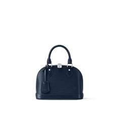 New Authentic Louis Vuitton Alma Bb Satchel In Epi Leather Indigo - Brand: Louis Vuitton - Style: Satchel/Crossbody - Color: Indigo (Blue) - Material: Epi Grained Cowhide Leather With Smooth Cowhide-Leather Trim - Dimension: 9.8” X 7.5” X 4.3” - Microfiber Lining - Silver-Color Hardware - Double Zip Closure - Padlock - Key Bell - Inside Flat Pocket - 4 Protective Metal Bottom Studs - Strap:Removable, Not Adjustable - Strap Drop: 22.0 Inches - Handle:Double New Louis Vuitton Handbags Louis Vuitton Official, Alma Bb Louis Vuitton, Lv Alma, Sac Louis Vuitton, Handbags Louis Vuitton, Indigo Color, Alma Bb, Compact Bag, Bags Louis Vuitton