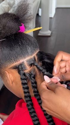 Twist Rubber Band Method, Duchess Braids, Gigi Hair, Childrens Hairstyles, Lemonade Braids Hairstyles, Lemonade Braids, Hairstyles Pictures, Braided Cornrow Hairstyles, Braids Hairstyles Pictures