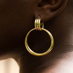 Designed with versatility and functionality in mind, the Amani Hoop set is sure to make a statement. Dress it up as 2 hoops, or remove the bottom piece for a simple elegant lookAvailable in 24K Plated Gold Silver Polished Brass Lemon Juice And Baking Soda, Sustainable Accessories, August Birthstone Jewelry, July Birthstone Jewelry, Statement Dress, Gifts For New Mums, Pearl Jewellery Earrings, Jewelry Ring Box, Men's Jewelry Rings