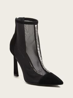 Fearne Embellished Mesh Ankle Bootie Ankle Bootie, Ankle Booties, Bootie, Stiletto Heels, Bootie Boots, Shoe Boots, Mesh, Boots, Heels