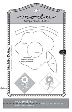 the modela sample block is shown with instructions to make it