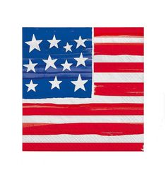 an american flag with white stars on it