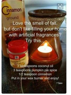 a facebook page with an image of a candle and some other items on the table