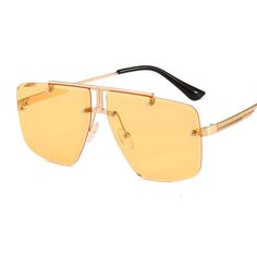 Product information:Product Name: Frame Polarized SunglassesGlasses structure: frameLens material: PCFrame material: PCStrength: strong Packing list： Sunglasses*1 Transparent Glasses Men, Oversized Aviator Sunglasses, Transparent Glasses, Sunglasses Oversized, Name Frame, Glasses Men, Rimless Sunglasses, Sunglasses Fashion, Unisex Sunglasses