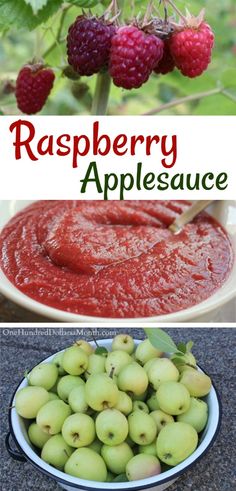 raspberry and apple sauce recipe with images