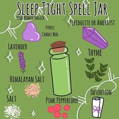 Spells For Nightmares, Spell Jar For Nightmares, Nightmare Spell Jar, Spell Jar For Sleep, Crystals For Nightmares, Jar Spells For Beginners, Wich Stuff, Jar Spells Witchcraft, Sleep Spell Jar