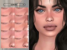 Sims 4 Cc Maxis Match Skin Details Blush, Sims 4 Cc Makeup Blush, Makeup Cc Sims 4, Sims 4 Guide, Cc Face, Cc Skin, Boho Makeup, Clothes Cc