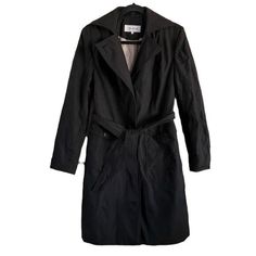 New With Tags! Brand: Calvin Klein Color: Black Long, Black, Belted Coat Size: Small Approximate Measurements: 16” Inches Shoulder To Shoulder 17 3/4” Inches Waist (Measured Flat And Across- Or Up To 35 1/2” Inches Full Around) 18 3/4” Inches Chest (Measured Flat And Across- Or Up To 37 1/2” Inches Full Around) 24 1/2” Inches Sleeve Length 39 1/2” Inches Full Length (Measured Top To Bottom) New Condition- Excellent Ships From A Clean, Smoke Free Home! Spring Calvin Klein Business Casual Outerwear, Calvin Klein Spring Business Casual Outerwear, Calvin Klein Single Breasted Spring Outerwear, Calvin Klein Single Breasted Outerwear For Spring, Calvin Klein Single-breasted Spring Outerwear, Calvin Klein Single-breasted Outerwear For Spring, Calvin Klein Business Outerwear For Spring, Calvin Klein Black Spring Outerwear, Calvin Klein Formal Spring Outerwear