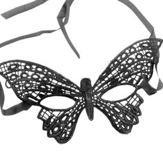 Butterfly Soft Lace Black Halloween Masquerade Mask Item: 1 MaskColor: BlackMaterial: Fabric, RibbonSize: 8" X 4" , 32" L (inches)Adjustable: Adjustable RibbonTheme: Masquerade, Halloween, Butterfly Handmade Black Masquerade Mask For Halloween, Masquerade Mask Lace, Black Lace Mask Masquerade, Gothic Style Masquerade Eye Mask, Black Lace Eye Mask, Halloween Masquerade, Black Halloween, Mask Party, Masquerade Mask