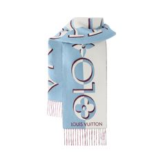 LOUIS VUITTON® - Duo Infinity Scarf - Blue Scarf Louis Vuitton, Louis Vuitton Official Website, The Duo, Buckle Shoes, Louis Vuitton Official, Monogram Bag, Silver Jewelry Fashion, Cold Season, Jacquard Weave