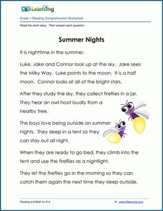 a page from the book summer nights with an image of two bees on top of each other