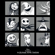 the nightmare before christmas poster from disney's animated movie, it looks like they have been