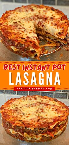 the best instant pot lasagna recipe is made in less than 10 minutes and it's ready to be eaten