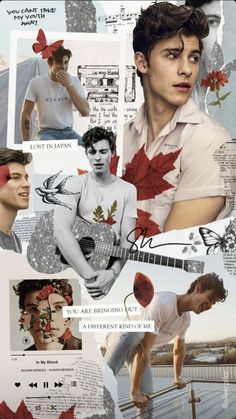 a collage of photos with the canadian flag on it