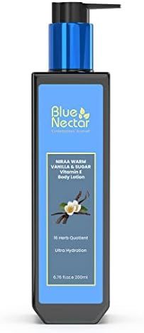 Blue Nectar Shea Butter Warm Vanilla and Sugar Body lotion Cream with Vitamin E for Ultra Hydration (12 Herbs, 200 ml) Body Lotion Cream, Moisturizing Body Lotion, Sugar Body, Ayurvedic Herbs, Cream Lotion, Oils For Skin, Smooth Skin